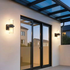 Applique da esterno cilindrica dal design moderno per balcone