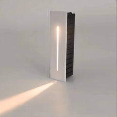 Segnapasso con sensore di movimento da incasso LED rettangolare per esterno con taglio di luce