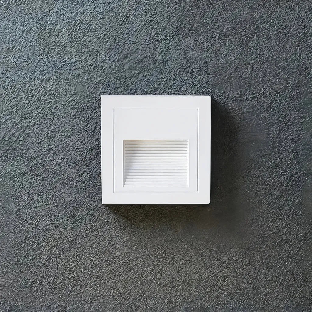 Applique da esterno a incasso LED rettangolare in metallo minimalista