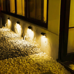 Segnapasso solare a LED da esterno ad alta luminosità con sensore