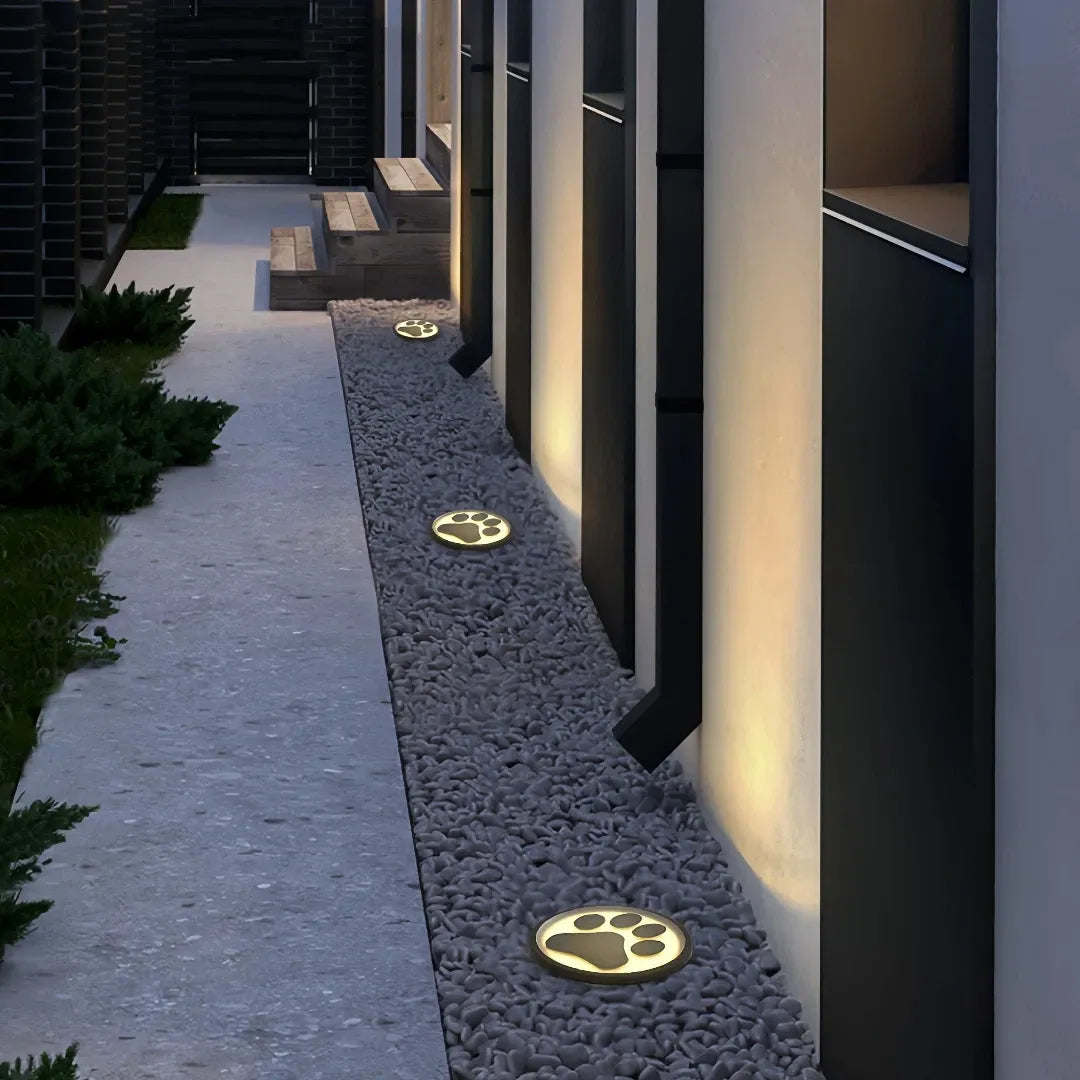 Segnapasso LED esterno calpestabile rotondo da incasso in acciaio inox nero a luce decorativa