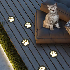 Segnapasso LED esterno calpestabile rotondo da incasso in acciaio inox nero a luce decorativa