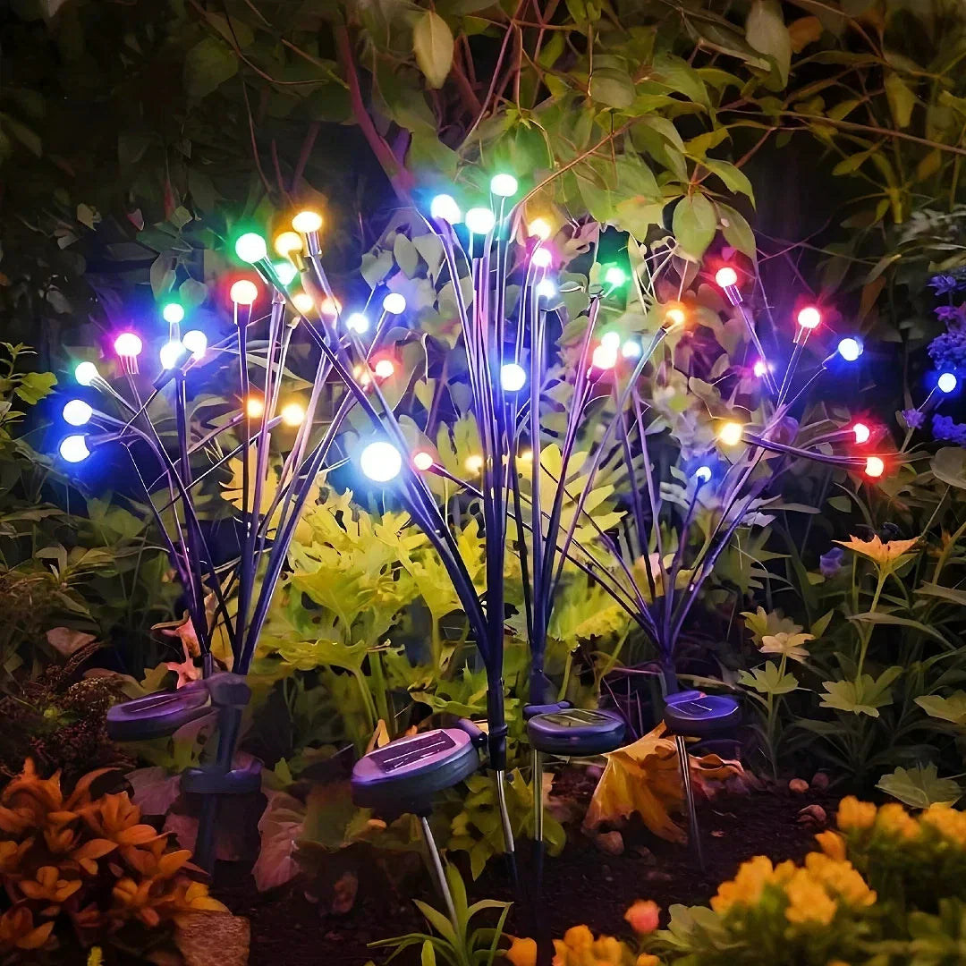 Luci solari decorative da giardino effetto lucciola con 8 LED moderne