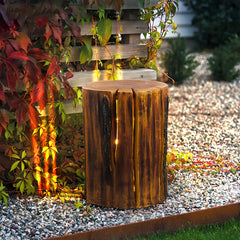 Lampade decorative LED da esterno effetto tronco per giardino