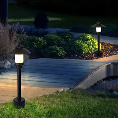 Lampioncino da giardino moderno a lanterna nero in alabastro spagnolo