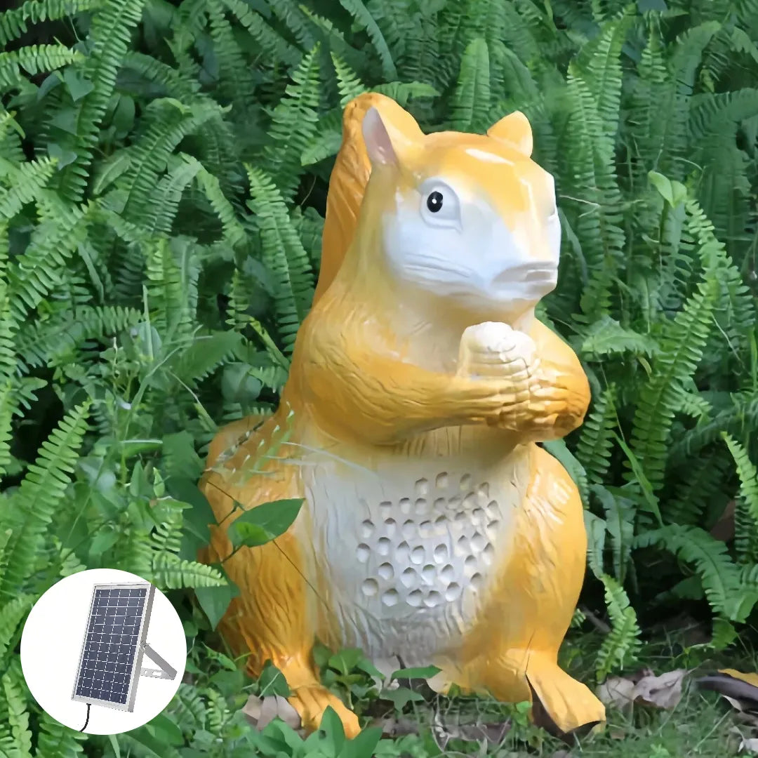 Lampada decorativa LED a forma di scoiattolo per giardino IP65