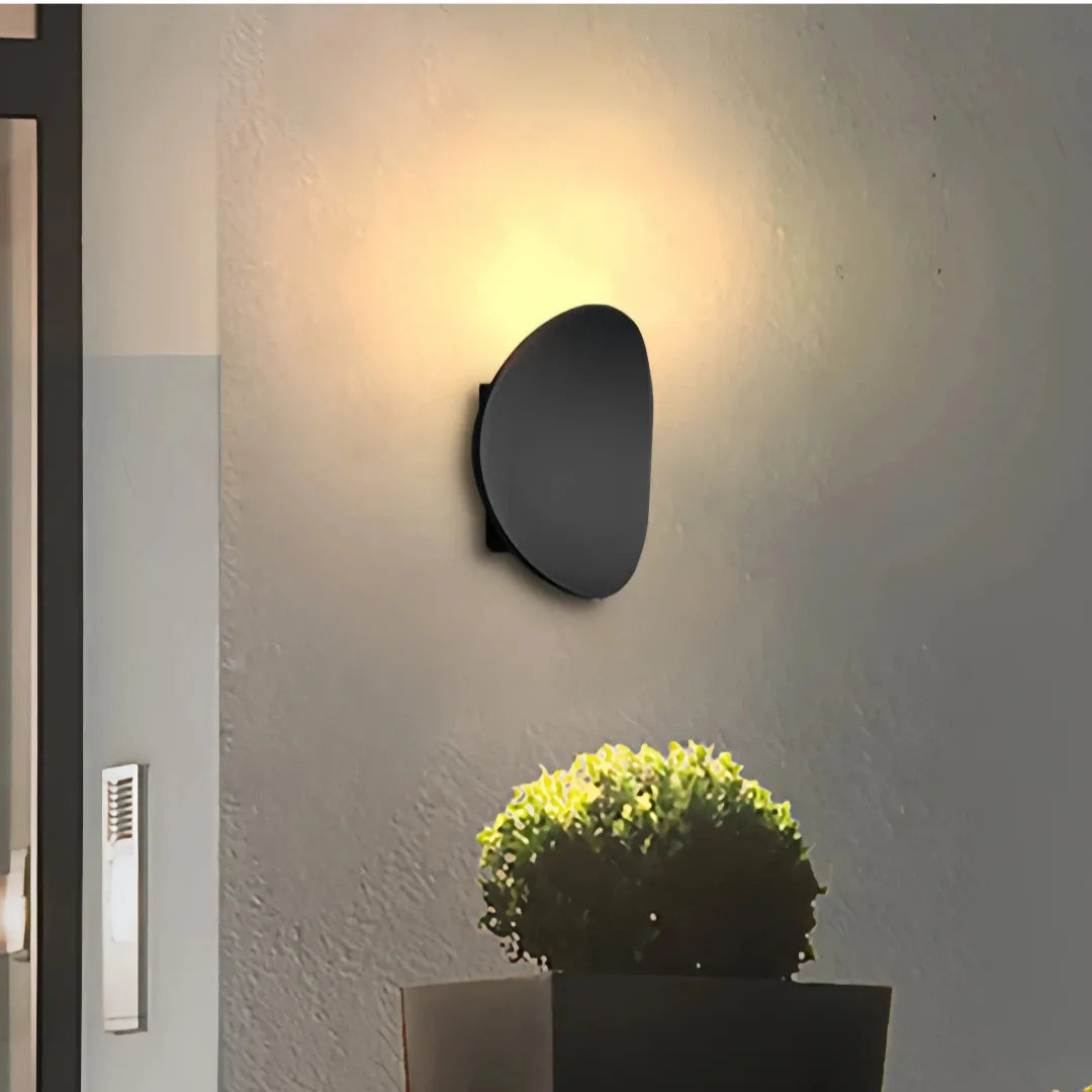 Applique LED per esterno dal design minimalista circolare per balcone