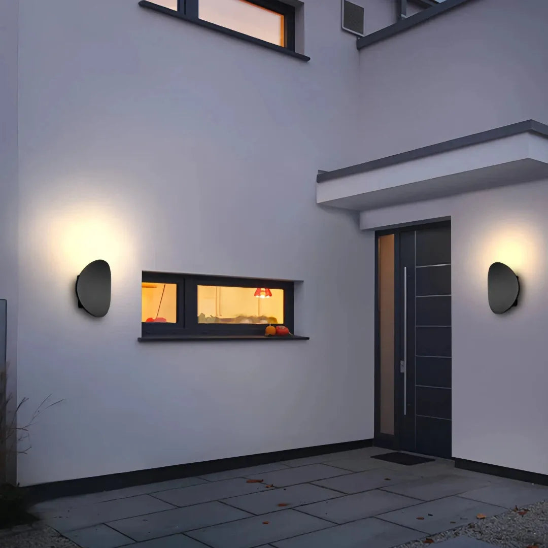 Applique LED per esterno dal design minimalista circolare per balcone