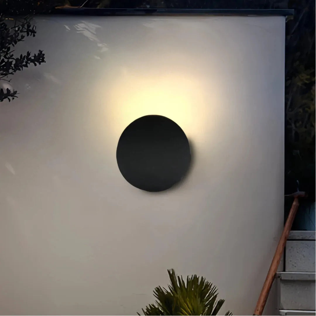 Applique LED per esterno dal design minimalista circolare per balcone