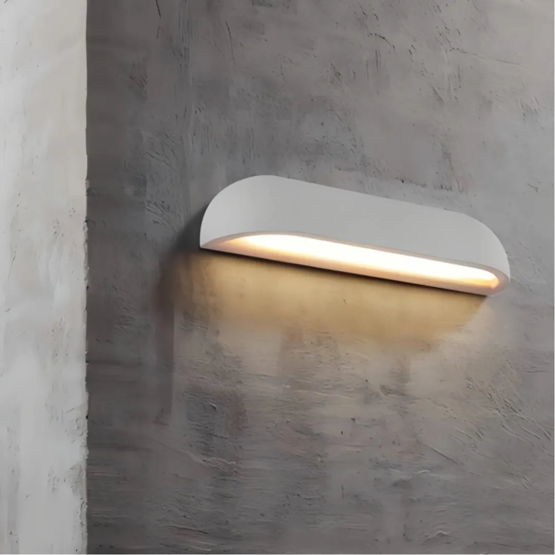 Applique da esterno per facciata in cemento dal design minimalista con LED