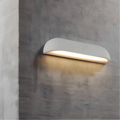 Applique da esterno per facciata in cemento dal design minimalista con LED