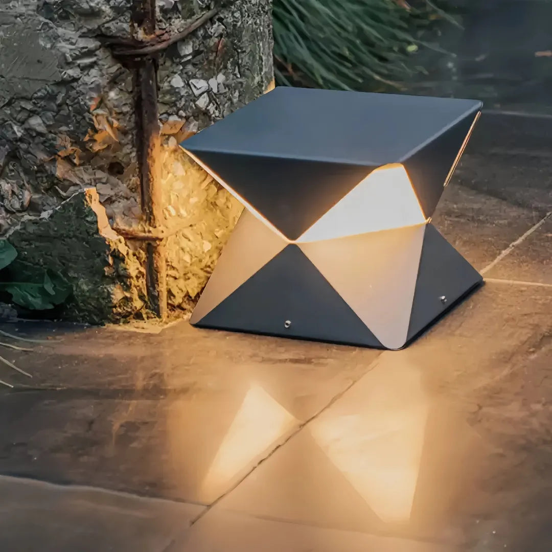 Lampada LED da esterno per terrazzo dal design moderno geometrico