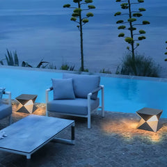 Lampada LED da esterno per terrazzo dal design moderno geometrico