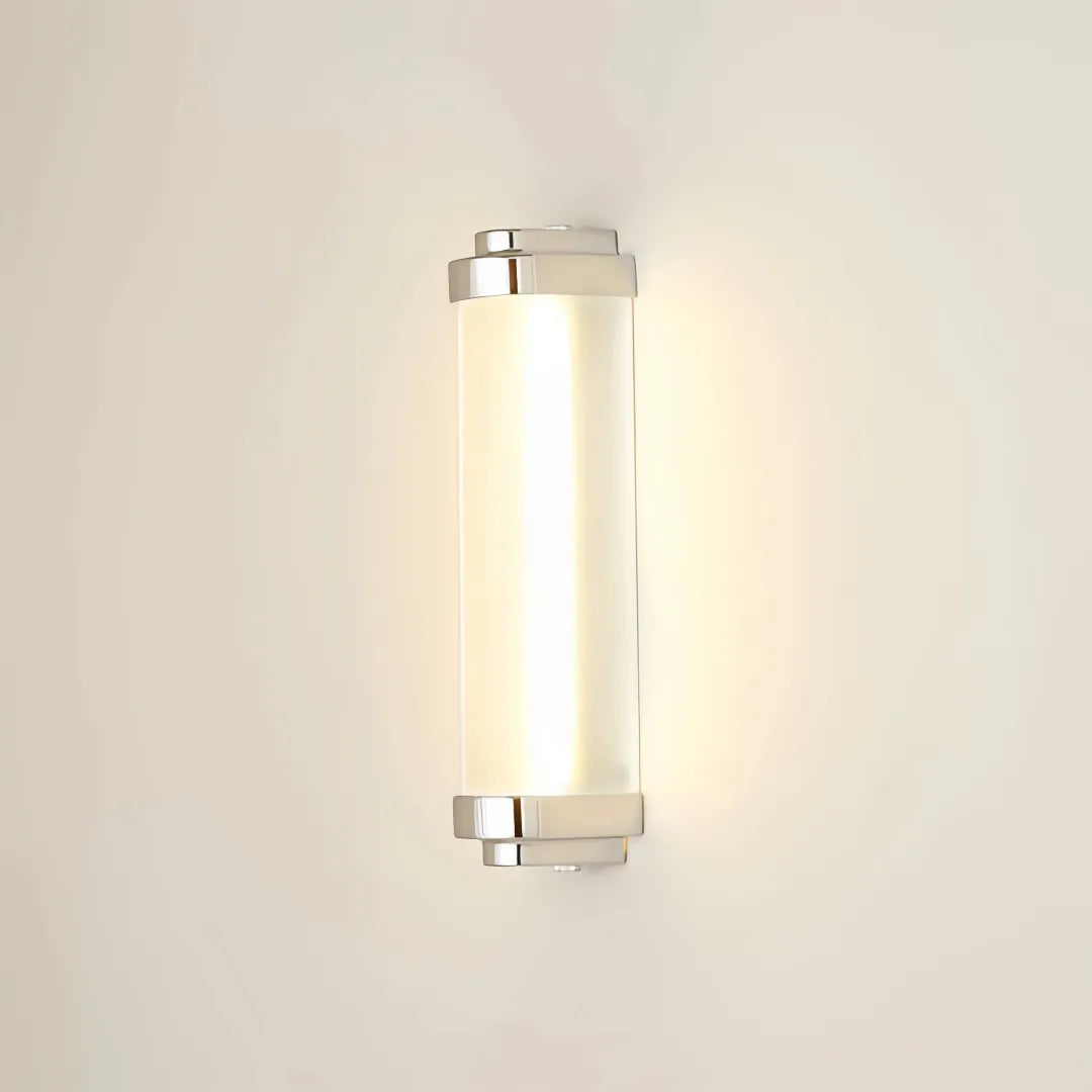 Applique moderna da esterno LED con diffusore in vetro tubolare