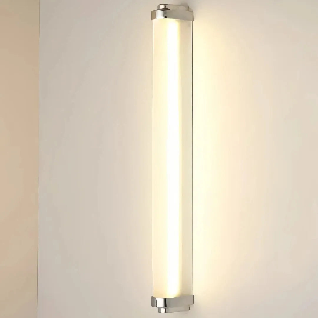 Applique moderna da esterno LED con diffusore in vetro tubolare