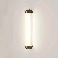 Applique moderna da esterno LED con diffusore in vetro tubolare