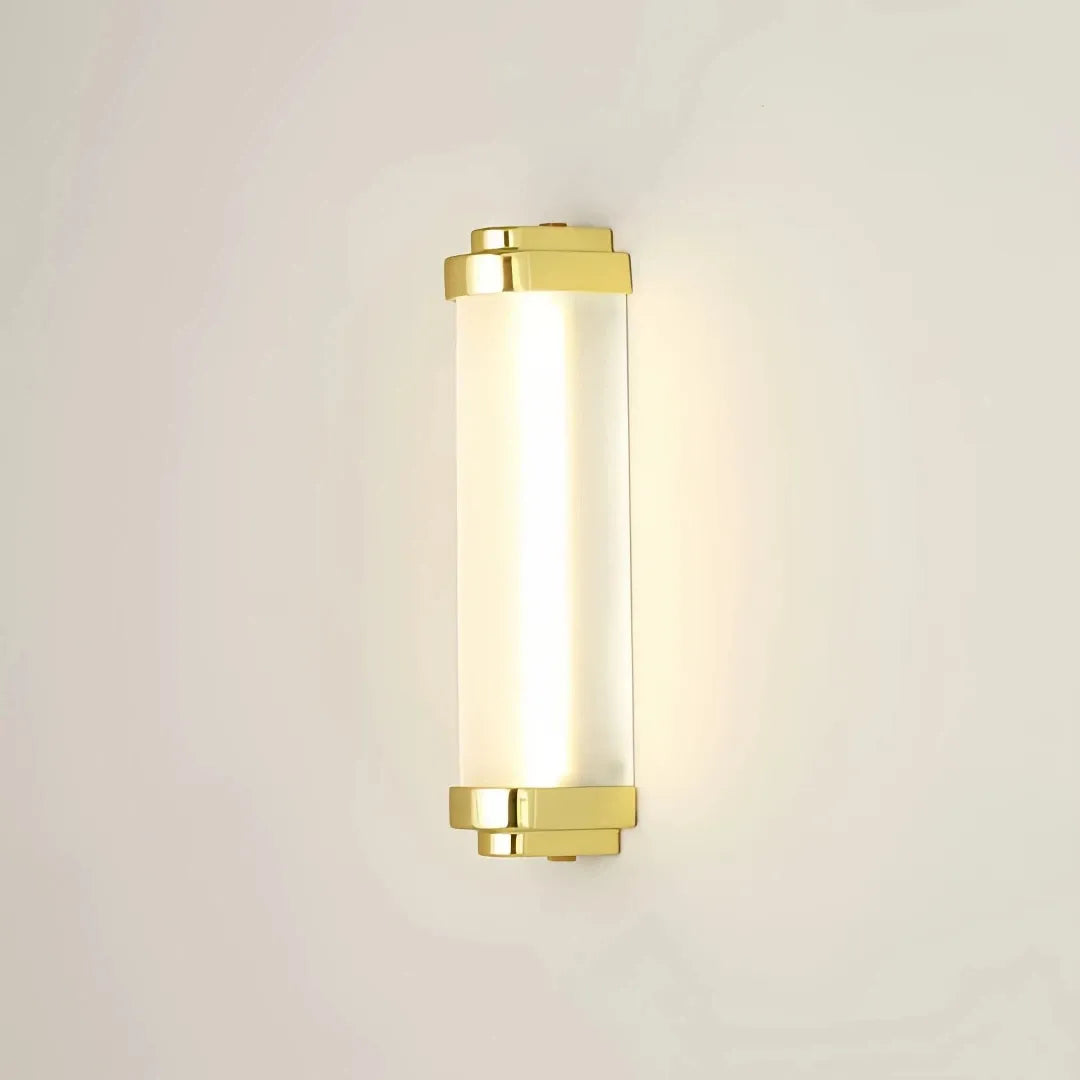 Applique moderna da esterno LED con diffusore in vetro tubolare