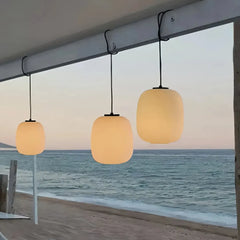 Lampada a sospensione da esterno a LED per gazebo dal design minimalista con forma organica