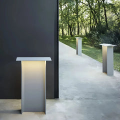 Lampioncino solare da giardino LED dal design minimalista in acciaio inox