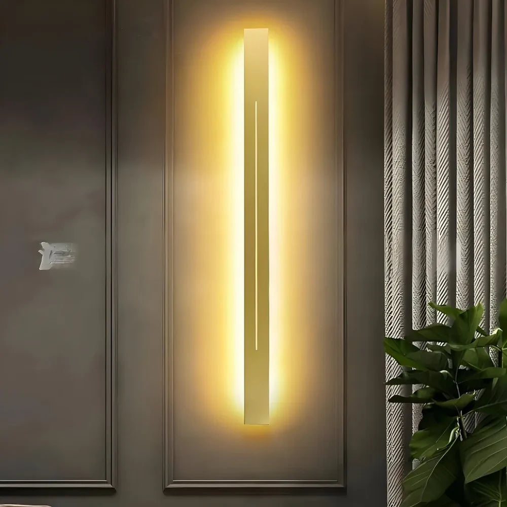Applique LED da parete lunga dimmerabile minimal per soggiorno