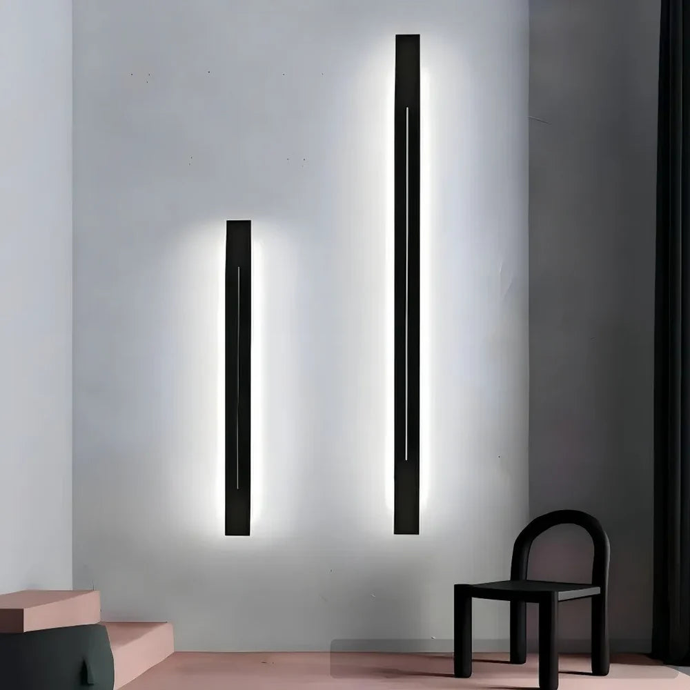 Applique LED da parete lunga dimmerabile minimal per soggiorno