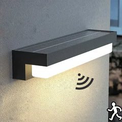 Applique da esterno senza fili solare LED con sensore di movimento rettangolare per ingresso