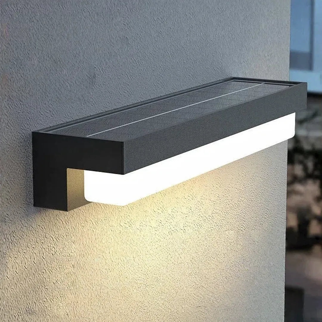 Applique da esterno senza fili solare LED con sensore di movimento rettangolare per ingresso