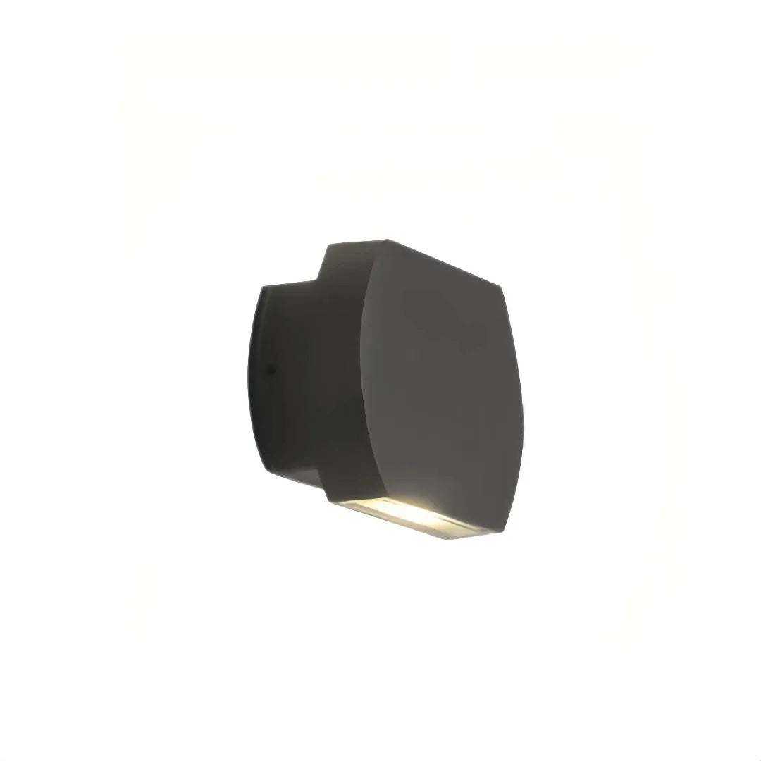 Applique bidirezionale da esterno a LED dal design moderno con finitura nera opaca per ingresso