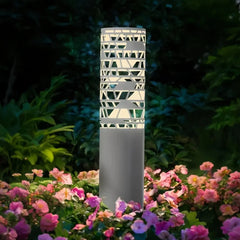 Lampada da pavimento per esterno cilindrica a LED dal design moderno