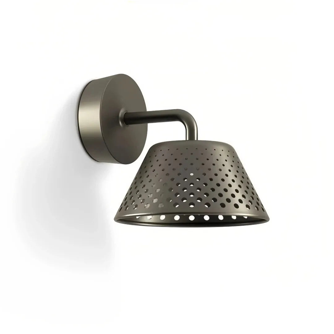 Applique per esterno moderne LED in metallo traforato IP65