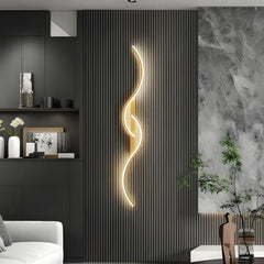 Applique LED di design moderna dimmerabile a doppia onda per soggiorno
