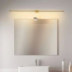 Applique da bagno minimale sopra specchio lineare con LED dimmerabile