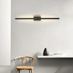 Applique LED orientabile in metallo dal design lineare dimmerabile per soggiorno