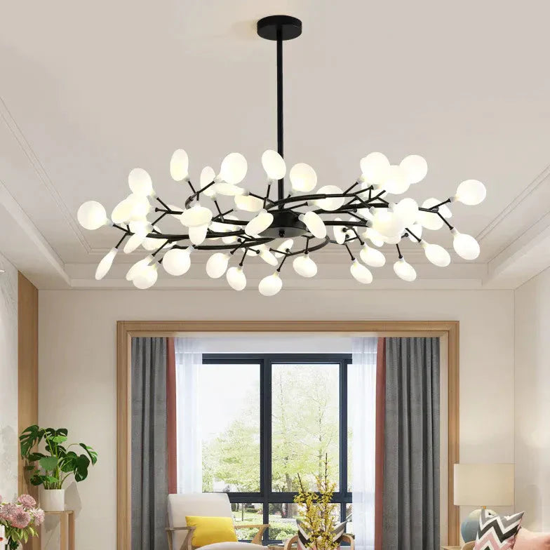 Lampadario stile Sputnik moderno LED con bracci per soggiorno