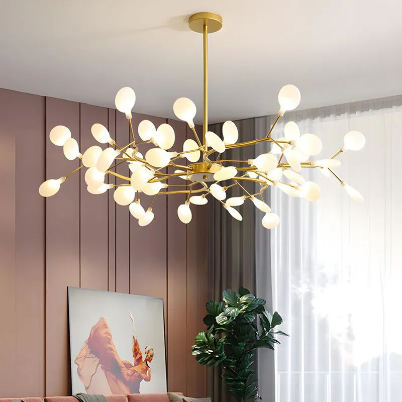 Lampadario stile Sputnik moderno LED con bracci per soggiorno