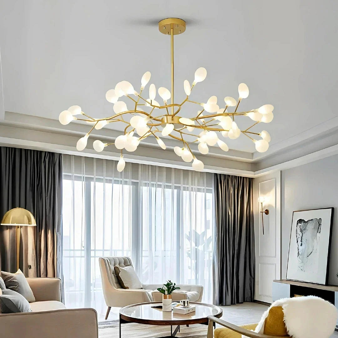 Lampadario stile Sputnik moderno LED con bracci per soggiorno