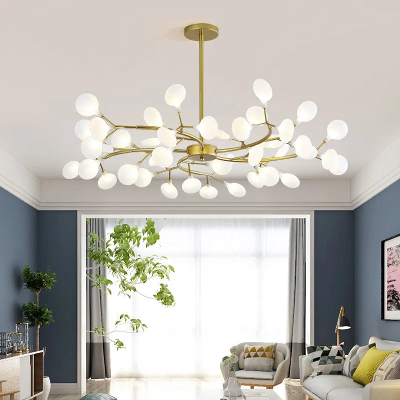 Lampadario stile Sputnik moderno LED con bracci per soggiorno