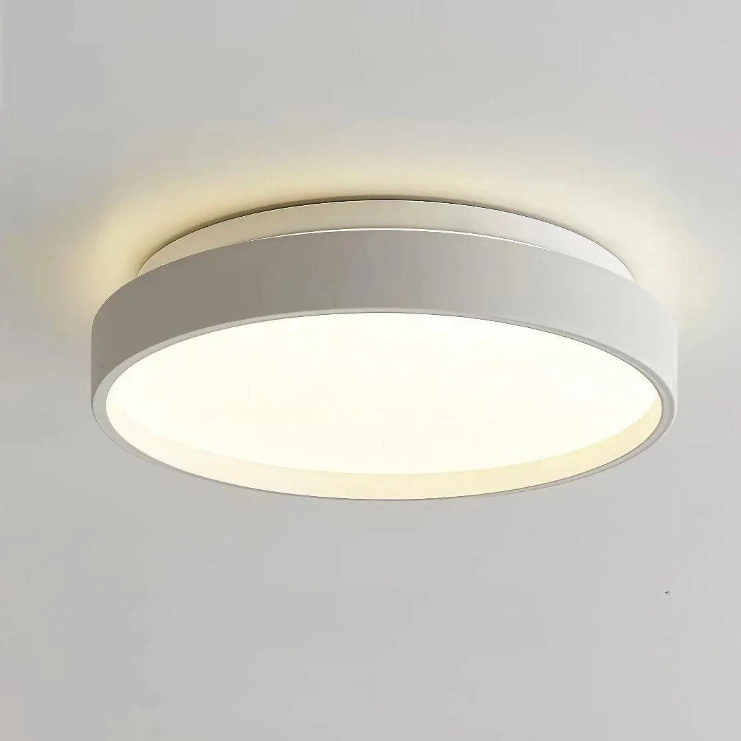Plafoniera LED circolare dimmerabile dal design minimal per camera da letto