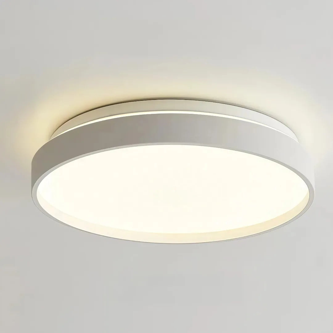 Plafoniera LED circolare dimmerabile dal design minimal per camera da letto