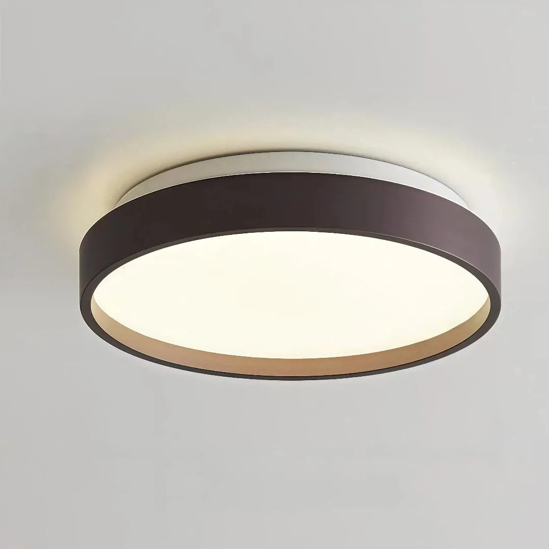 Plafoniera LED circolare dimmerabile dal design minimal per camera da letto