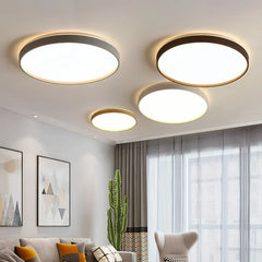Plafoniera LED circolare dimmerabile dal design minimal per camera da letto