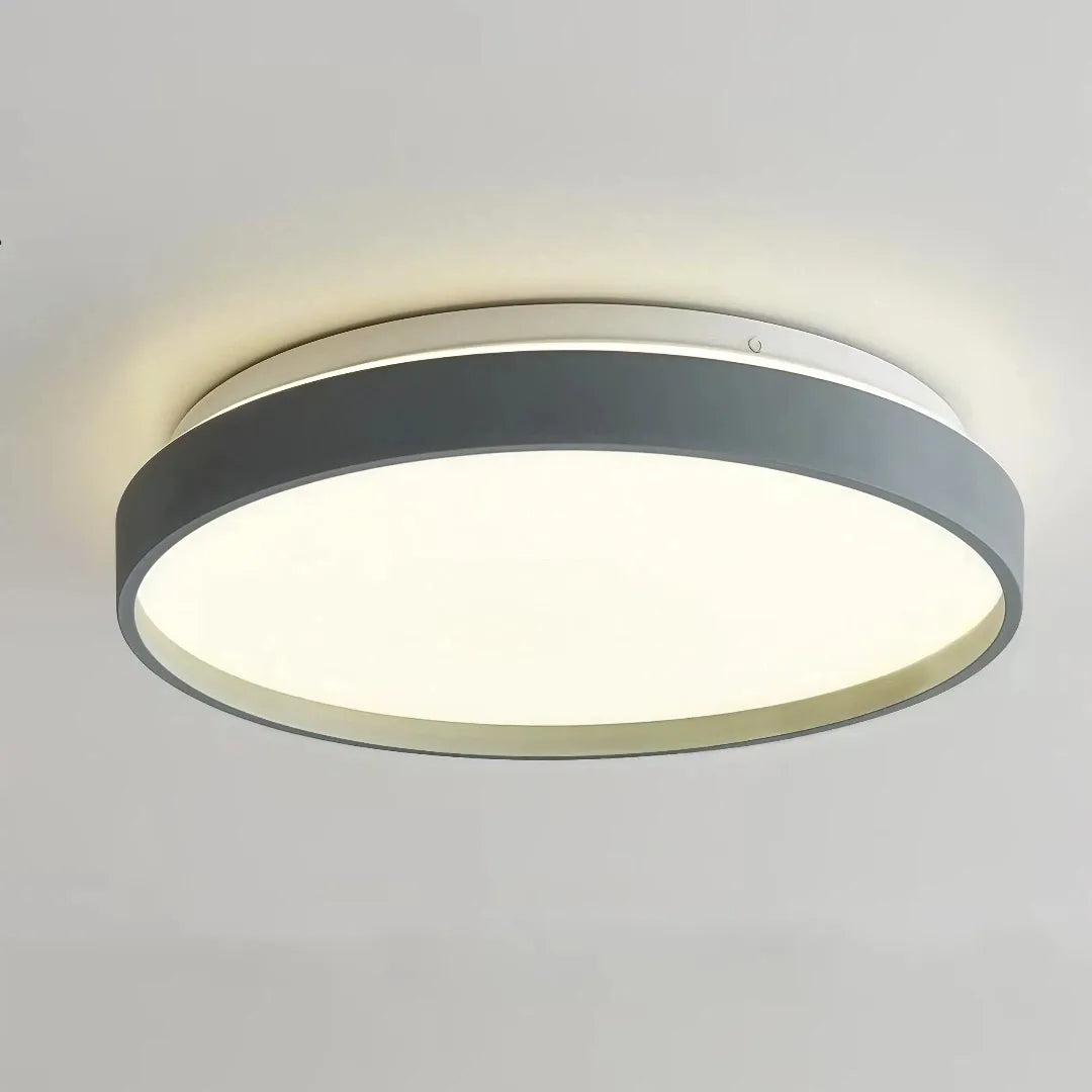 Plafoniera LED circolare dimmerabile dal design minimal per camera da letto