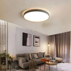 Plafoniera LED circolare dimmerabile dal design minimal per camera da letto