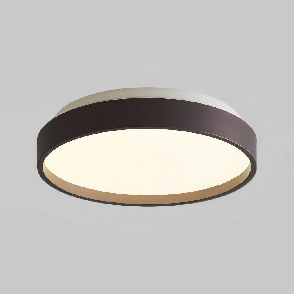 Plafoniera LED circolare dimmerabile dal design minimal per camera da letto