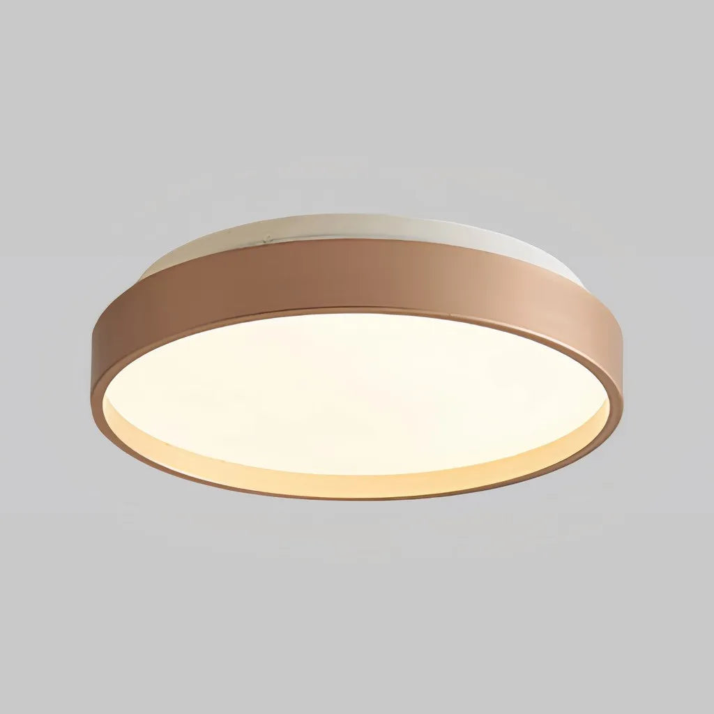 Plafoniera LED circolare dimmerabile dal design minimal per camera da letto