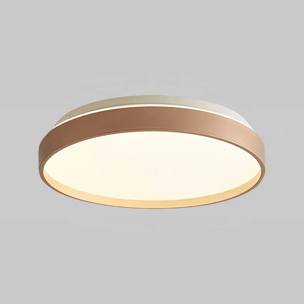 Plafoniera LED circolare dimmerabile dal design minimal per camera da letto