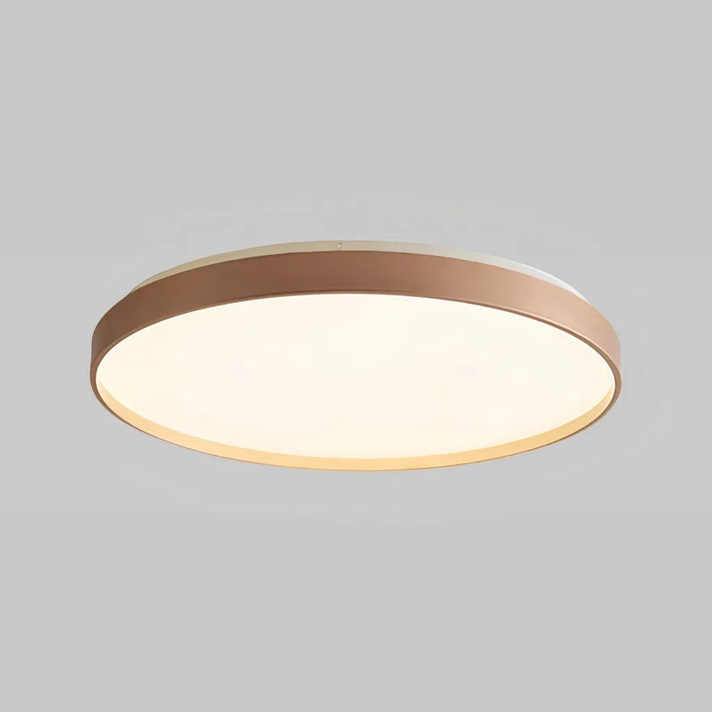 Plafoniera LED circolare dimmerabile dal design minimal per camera da letto