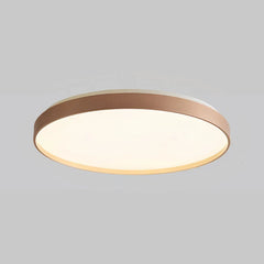 Plafoniera LED circolare dimmerabile dal design minimal per camera da letto