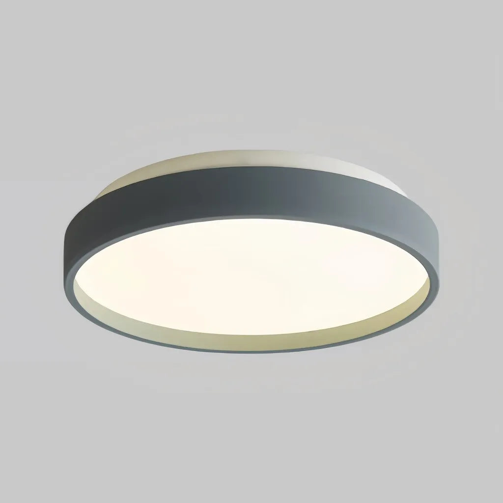 Plafoniera LED circolare dimmerabile dal design minimal per camera da letto
