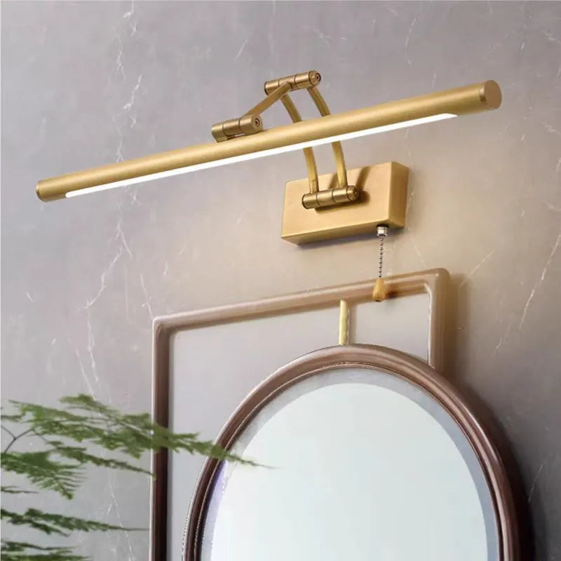 Applique LED lineare per specchio bagno orientabile dimmerabile con tirante